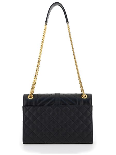 26FW 생로랑 엔벨로프 미디움 백 600185BOW91 1000 BLACK - SAINT LAURENT