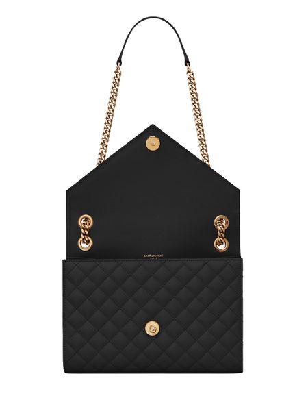 26FW 생로랑 엔벨로프 미디움 백 600185BOW91 1000 BLACK - SAINT LAURENT