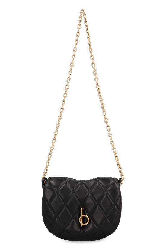 25SS 버버리 퀼티드 락킹 호스 백 8104628163390 A1189 black - BURBERRY