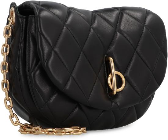 25SS 버버리 퀼티드 락킹 호스 백 8104628163390 A1189 black - BURBERRY