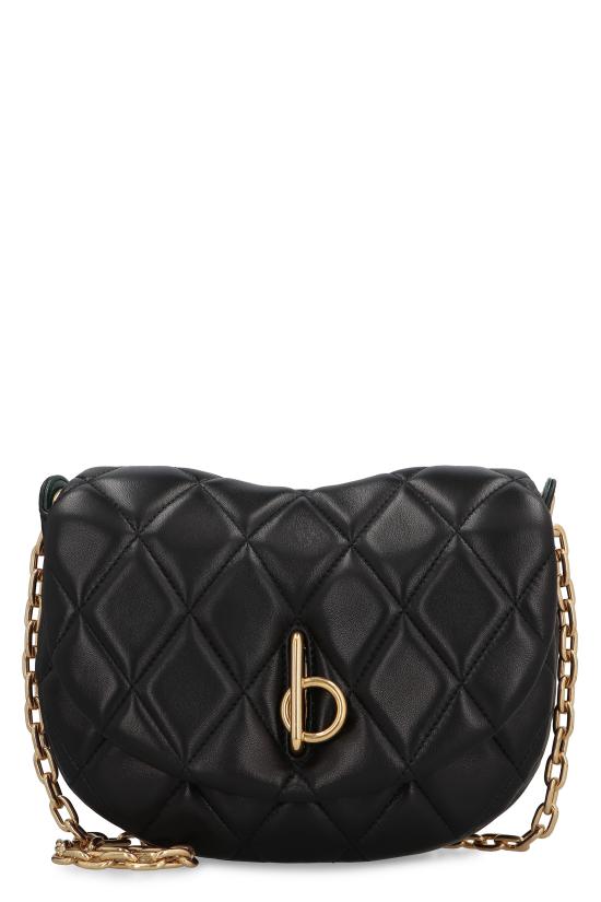 25SS 버버리 퀼티드 락킹 호스 백 8104628163390 A1189 black