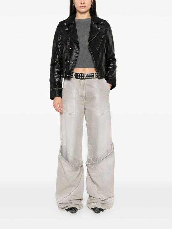 25SS 골든구스 바이커 자켓 GWP02137P00119590100 BLACK - GOLDEN GOOSE