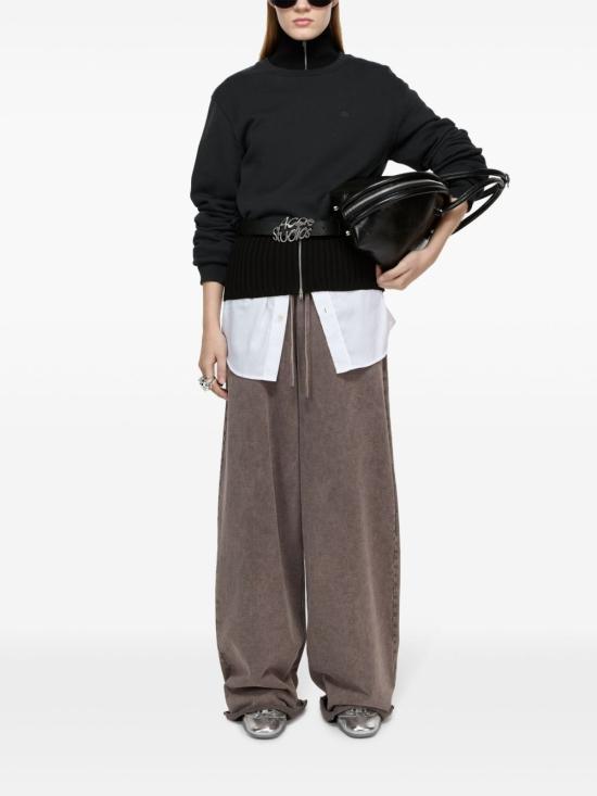 25SS 아크네 스튜디오 크루넥 플리스 스웨터 CI0187D900 BLACK - ACNE STUDIOS