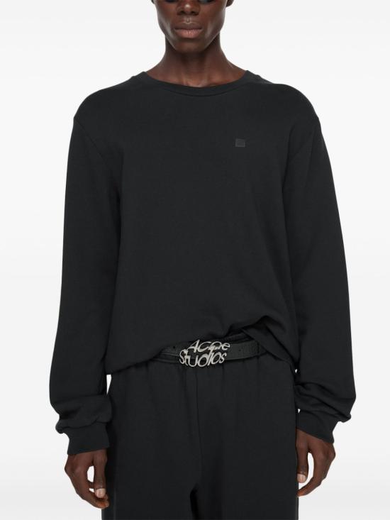 25SS 아크네 스튜디오 크루넥 플리스 스웨터 CI0187D900 BLACK - ACNE STUDIOS