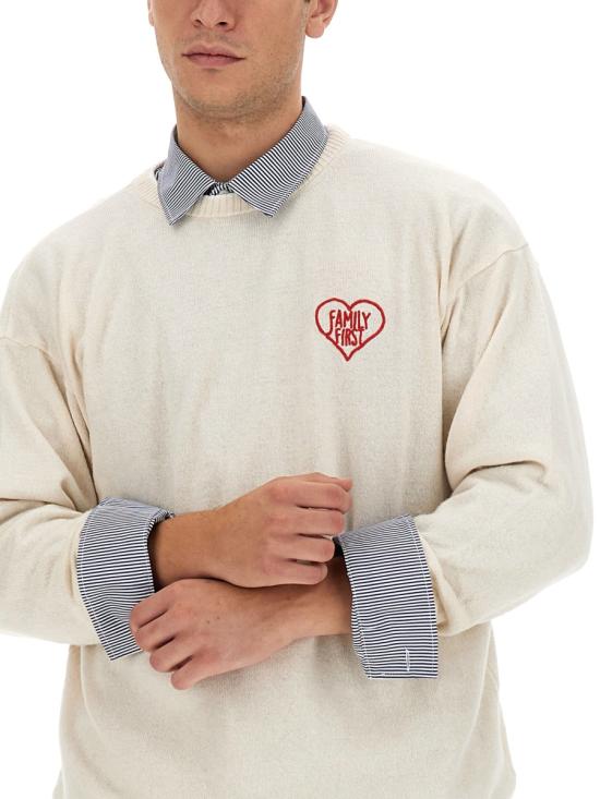  패밀리퍼스트 밀라노 스웨터 SWF2302 WHITE - FAMILY FIRST MILANO