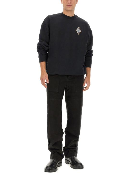 마르셀로 불론 스트레이트 팬츠 CMCA180 BLACK - MARCELO BURLON