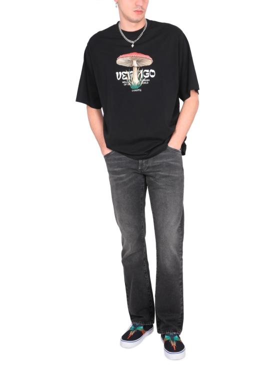  마르셀로 불론 스트레이트 팬츠 CMYA029 BLACK - MARCELO BURLON