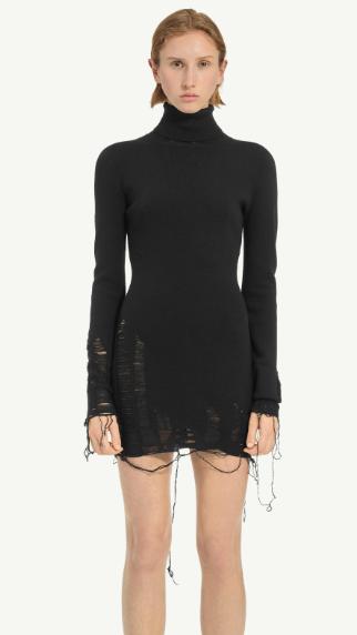 24FW MM6 메종마르지엘라 숏 원피스 S62DA0030M13070900 BLACK - MM6 MAISON MARGIELA