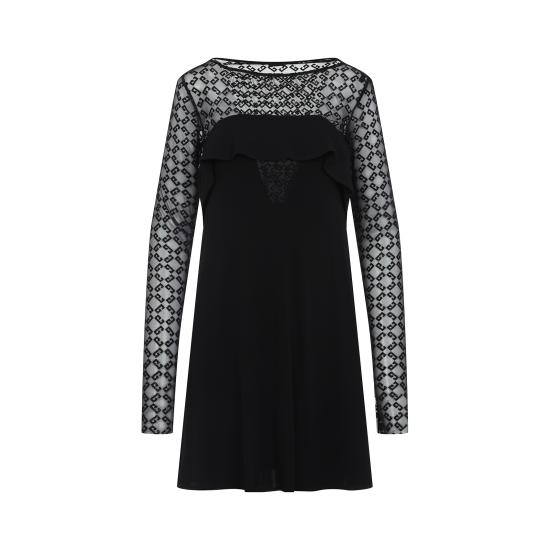  지방시 미디 원피스 BW22AC20H0 008 black