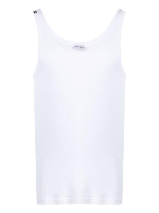 25SS 돌체앤가바나 민소매 티셔츠 M8C19JONN96 W0800 White