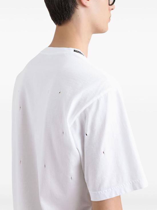 25SS 돌체앤가바나 반팔 티셔츠 G8PN9TG7O4S W0800 White - DOLCE & GABBANA