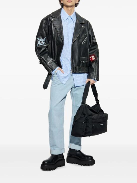 25SS 발망 긴팔 셔츠 EH1HS405CF82 BLEU - BALMAIN