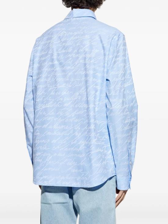 25SS 발망 긴팔 셔츠 EH1HS405CF82 BLEU - BALMAIN