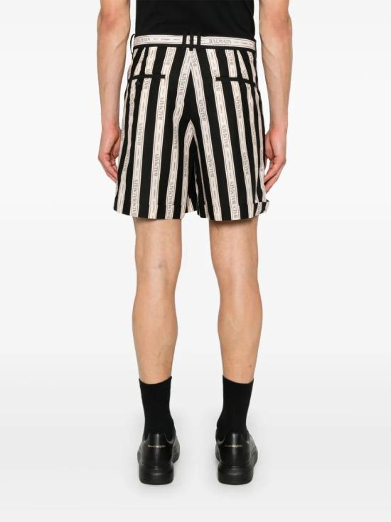 25SS 발망 숏팬츠 EH1PA126CF80 NUDENOIR - BALMAIN