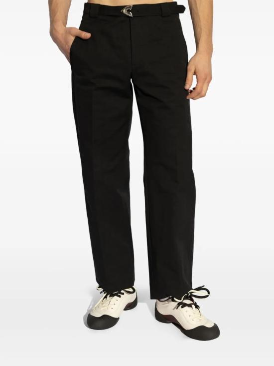 25SS 알렉산더 맥퀸 스트레이트 팬츠 809140QSAA9 BLACK - ALEXANDER MCQUEEN