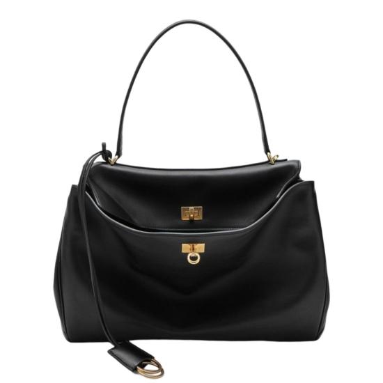 26SS 발렌시아가 로데오 미디움 핸드백 7897722AA4V 1000 BLACK