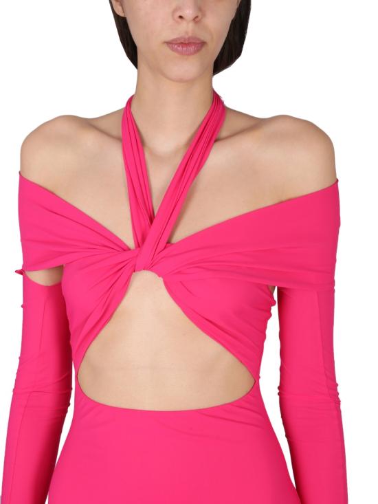  아마주인 숏 원피스 06ROMU FUCHSIA - AMAZUIN