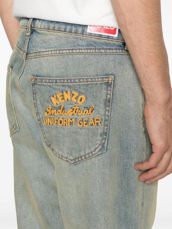  겐조 스트레이트 팬츠 FE55DP101 DENIM - KENZO