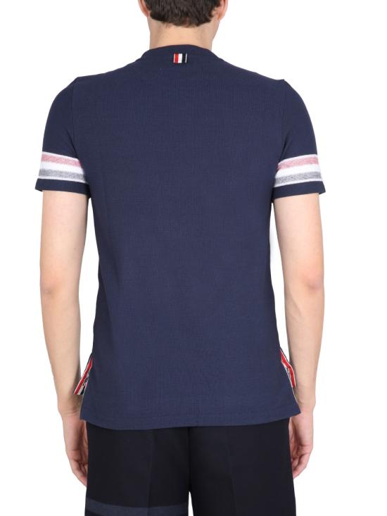  톰브라운 반팔 티셔츠 MJS204A BLUE - THOM BROWNE