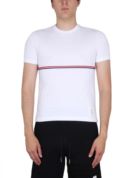  톰브라운 반팔 티셔츠 MJS221A WHITE
