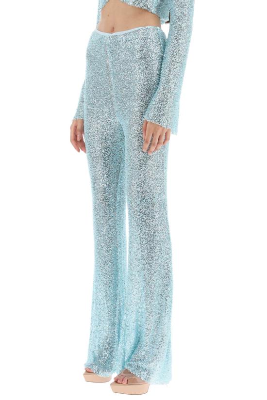  셀프 포트레이트 스트레이트 팬츠 PF23195PBL AZURE - SELF PORTRAIT