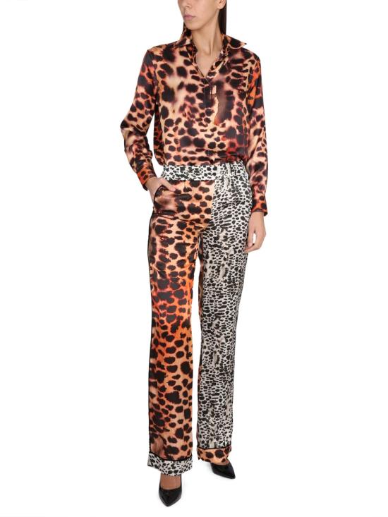  로베르토 카발리 스트레이트 팬츠 QKT210 PINK - ROBERTO CAVALLI
