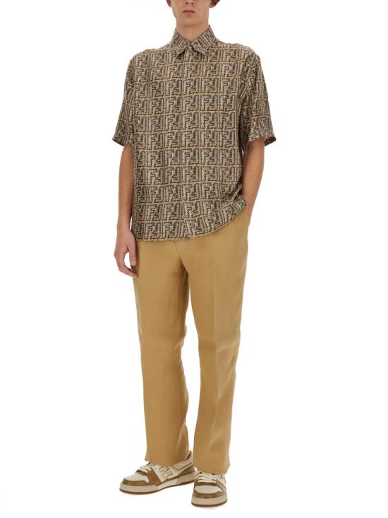  펜디 스트레이트 팬츠 FB0979 BROWN - FENDI