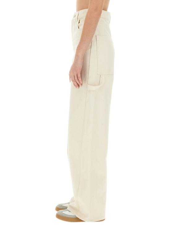  막스마라 세그나레 코튼 카고 트라우저 2411131191600 WHITE - MAX MARA