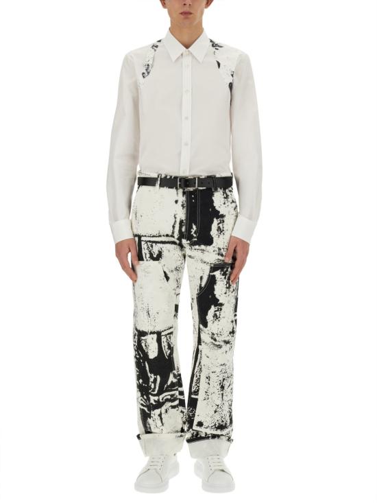  알렉산더 맥퀸 스트레이트 팬츠 781778 WHITE - ALEXANDER MCQUEEN