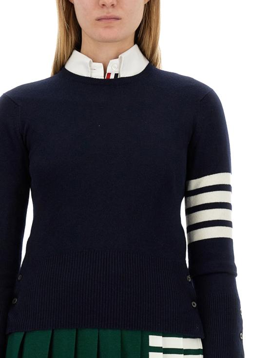  톰브라운 스웨터 FKA001A BLUE - THOM BROWNE