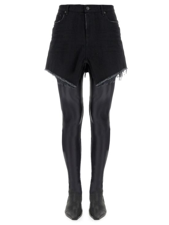  발렌시아가 숏 스커트 704541 BLACK