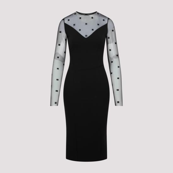  지방시 미디 원피스 BW21LD30XQ 001 BLACK - GIVENCHY