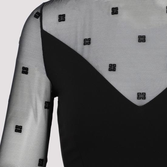  지방시 미디 원피스 BW21LD30XQ 001 BLACK - GIVENCHY