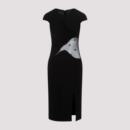  지방시 미디 원피스 BW21WS30XH BLACK - GIVENCHY