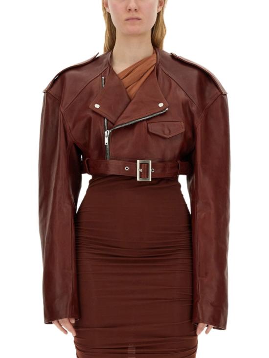  릭 오웬스 바이커 자켓 RO01D2790 BORDEAUX