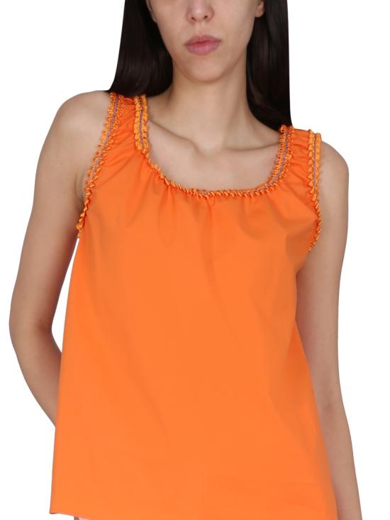  모스키노 민소매 티셔츠 02210822 ORANGE - MOSCHINO