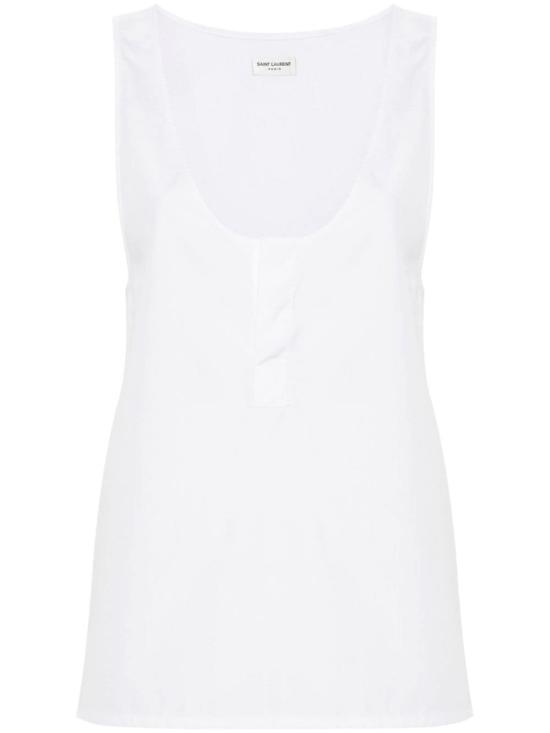 생로랑 민소매 티셔츠 790074 WHITE