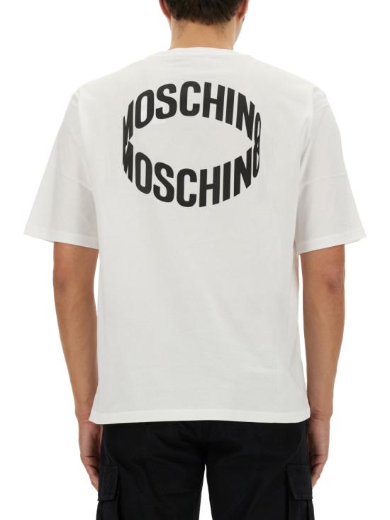  모스키노 반팔 티셔츠 07262041 WHITE - MOSCHINO
