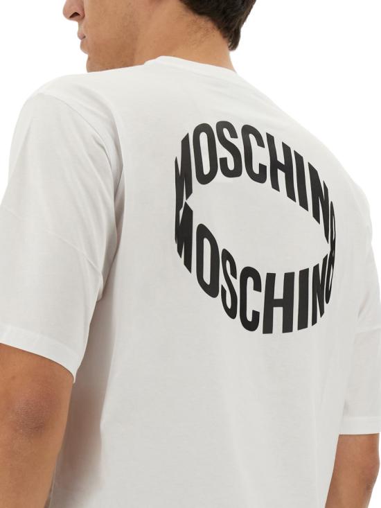  모스키노 반팔 티셔츠 07262041 WHITE - MOSCHINO