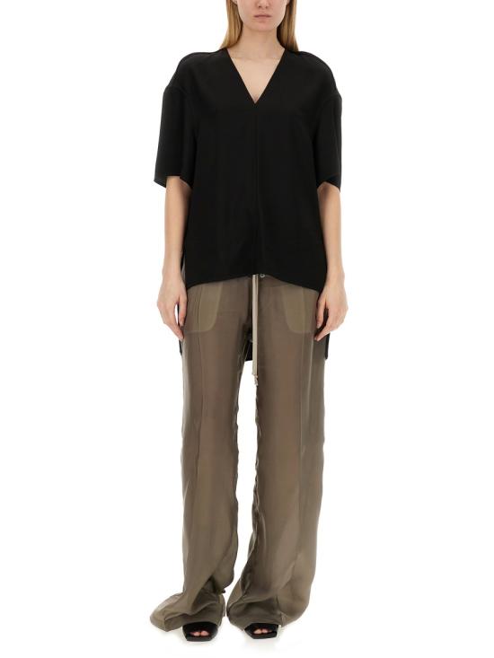  릭 오웬스 반팔 티셔츠 RP01D2236 BLACK - RICK OWENS