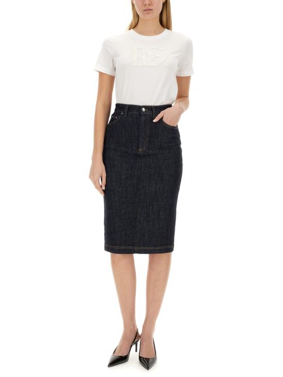  돌체앤가바나 반팔 티셔츠 F8M68Z WHITE - DOLCE & GABBANA