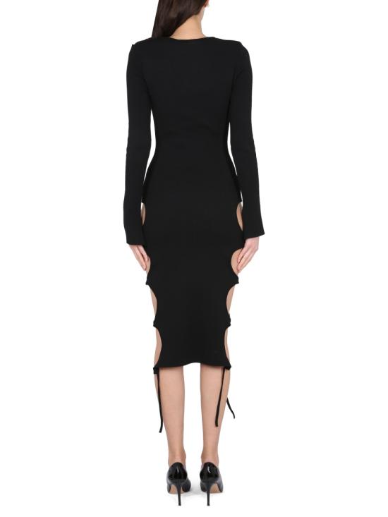  안드레아 아다모 미디 원피스 ADSS23DR21947268 BLACK - ANDREA ADAMO