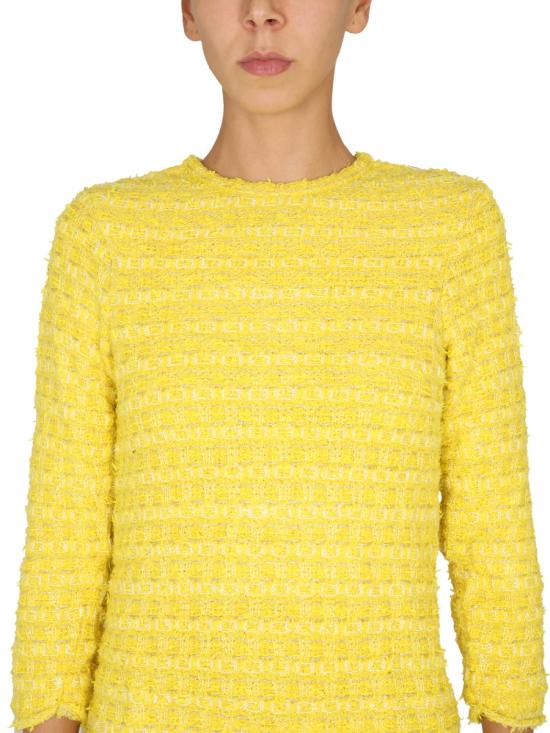  발렌시아가 미디 원피스 704556 YELLOW - BALENCIAGA