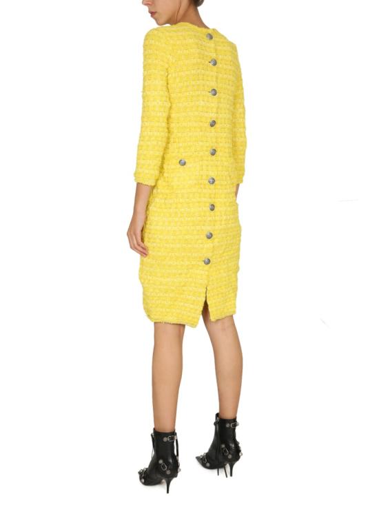  발렌시아가 미디 원피스 704556 YELLOW - BALENCIAGA