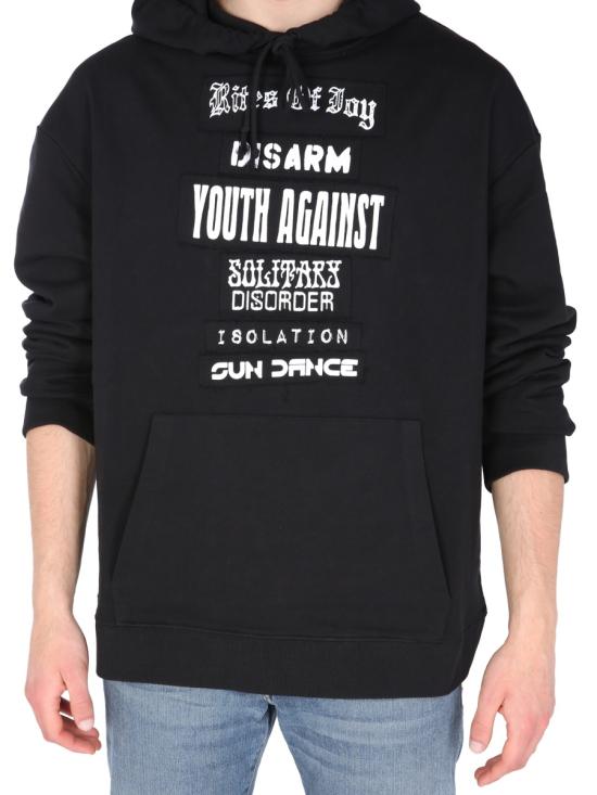  라프 시몬스 후드 티셔츠 211M163B BLACK - RAF SIMONS