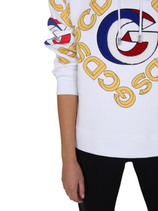  지씨디에스 후드 티셔츠 FW21W020120 WHITE - GCDS