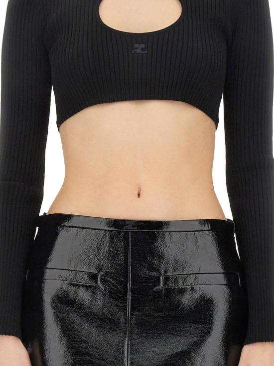  쿠레쥬 스웨터 423MPU122F BLACK - COURREGES