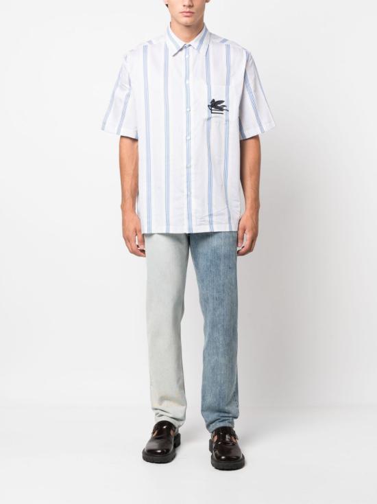  에트로 반팔 셔츠 1K94B AZURE - ETRO