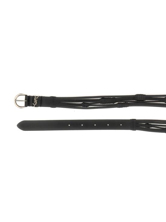  생로랑 가죽 벨트 737693 BLACK - SAINT LAURENT