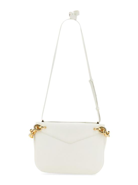  보테가베네타 해머드 레더 크로스바디백 667398 V12M09009 WHITE - BOTTEGA VENETA